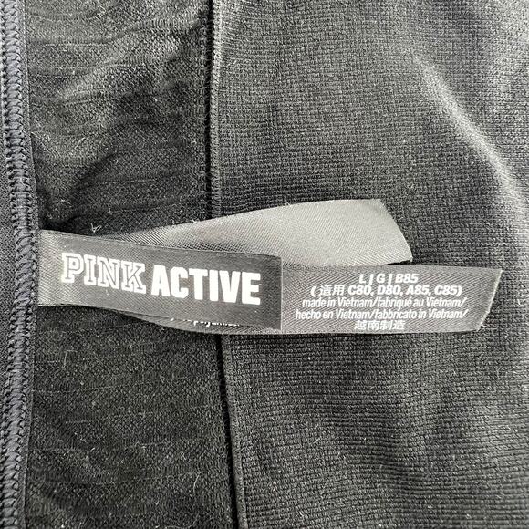 PINK Black Activewear Sports Bra L - Picture 4 of 5